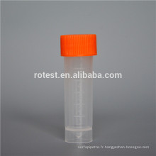 échantillon de tube cryogénique en plastique pour tube cryogénique de 5 ml